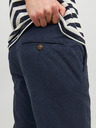 Jack & Jones Dunkelblaue Jack & Jones Marco Herren-Cropped-Chinohose