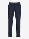 Jack & Jones Dunkelblaue Jack & Jones Marco Herren-Cropped-Chinohose