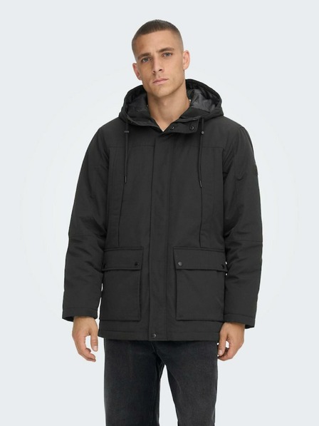 ONLY & SONS Schwarze Herren-Winterjacke ONLY & SONS Jayden