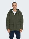 ONLY & SONS Dunkelgrüne Herren-Winterjacke ONLY & SONS Jayden