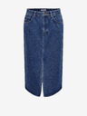 ONLY Blauer Damen Denim Midi-Rock ONLY Bianca