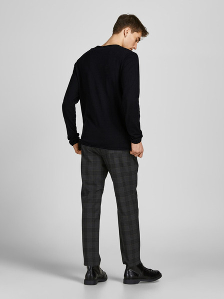 Jack & Jones Schwarzer Herren-Basic-Pullover Jack & Jones Hill