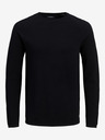 Jack & Jones Schwarzer Herren-Basic-Pullover Jack & Jones Hill