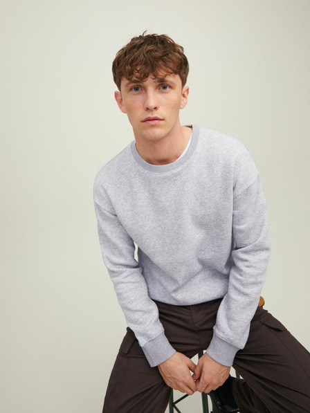 Jack & Jones Hellgrauer Jack & Jones Star Kapuzenpullover für Herren