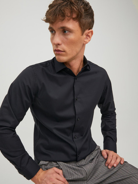 Jack & Jones Schwarzes Herren Jack & Jones Parker Hemd