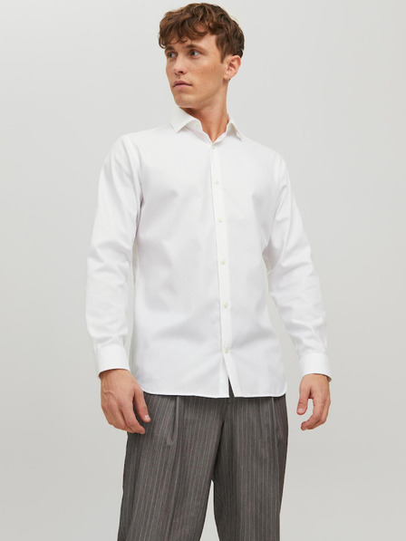 Jack & Jones Weißes Jack & Jones Parker Herrenhemd