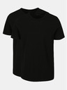 Jack & Jones Zwei schwarze Jack & Jones Basic Kurzarm-T-Shirts für Herren