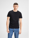 Jack & Jones Zwei schwarze Jack & Jones Basic Kurzarm-T-Shirts für Herren