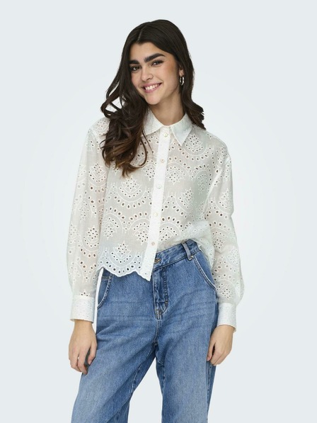ONLY Weißes Damen-Madeira-Shirt ONLY Valais