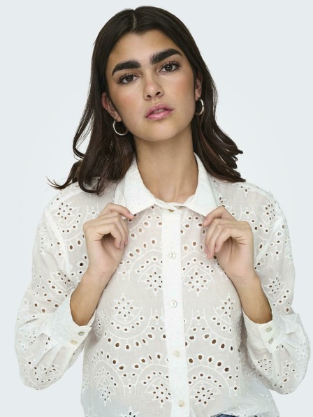 ONLY Weißes Damen-Madeira-Shirt ONLY Valais