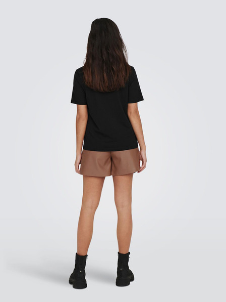 ONLY Schwarzes Basic-T-Shirt für Damen ONLY Only