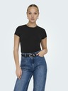 ONLY Schwarzes Damen-Basic-Shirt ONLY Elina