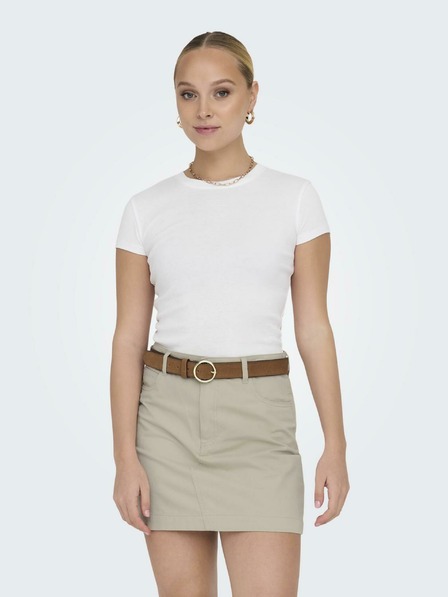 ONLY Weißes Basic-Shirt für Damen ONLY Elina