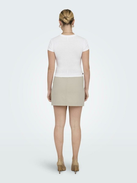 ONLY Weißes Basic-Shirt für Damen ONLY Elina