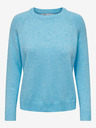 ONLY Hellblauer Basic-Pullover für Damen ONLY Lesly