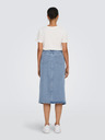 ONLY Hellblauer Damen-Denim-Midi-Rock ONLY Bianca