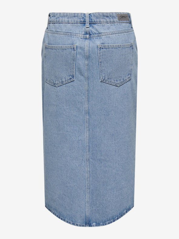 ONLY Hellblauer Damen-Denim-Midi-Rock ONLY Bianca
