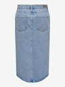 ONLY Hellblauer Damen-Denim-Midi-Rock ONLY Bianca