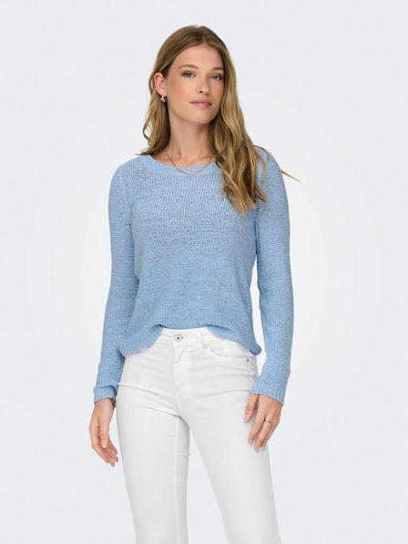 ONLY Hellblauer Basic-Pullover für Damen ONLY Geena
