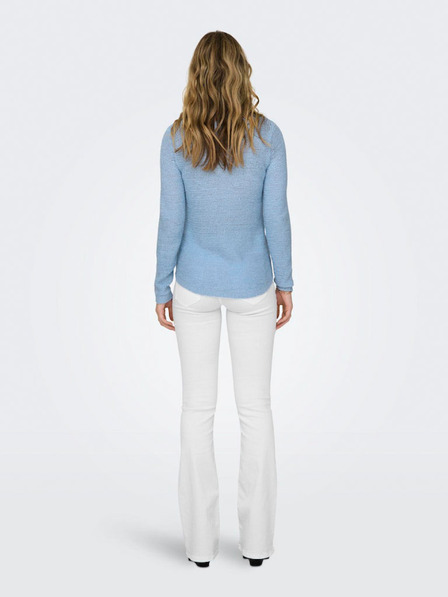 ONLY Hellblauer Basic-Pullover für Damen ONLY Geena