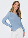 ONLY Hellblauer Basic-Pullover für Damen ONLY Geena