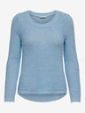 ONLY Hellblauer Basic-Pullover für Damen ONLY Geena