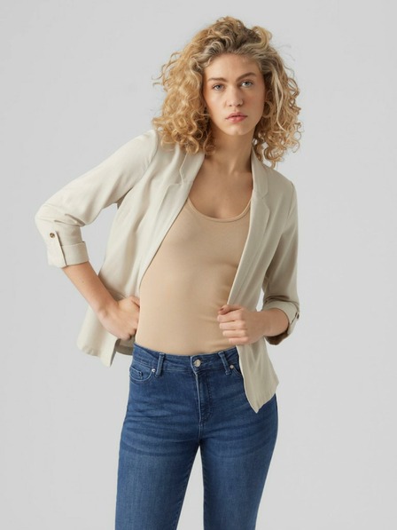 Vero Moda Beige Damenjacke mit Leinen Vero Moda Jesmilo