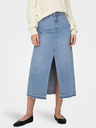Jacqueline de Yong Hellblauer Damen Denim Midirock JDY Bella