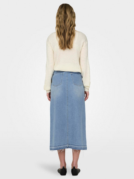 Jacqueline de Yong Hellblauer Damen Denim Midirock JDY Bella