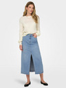 Jacqueline de Yong Hellblauer Damen Denim Midirock JDY Bella