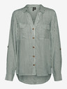 Vero Moda Weiß und grün gestreifte Damenbluse Vero Moda BUMPY