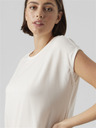 Vero Moda Vero Moda Ava Cremefarbenes Damen T-Shirt