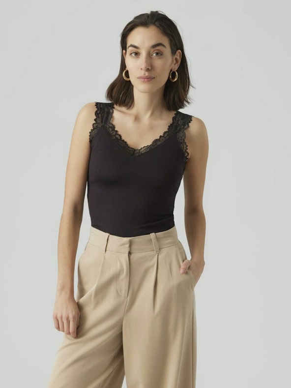 Vero Moda Schwarzes Damen-Tank-Top Vero Moda Rosa