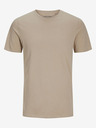 Jack & Jones Beigefarbenes Basic-T-Shirt für Herren Jack & Jones Organic
