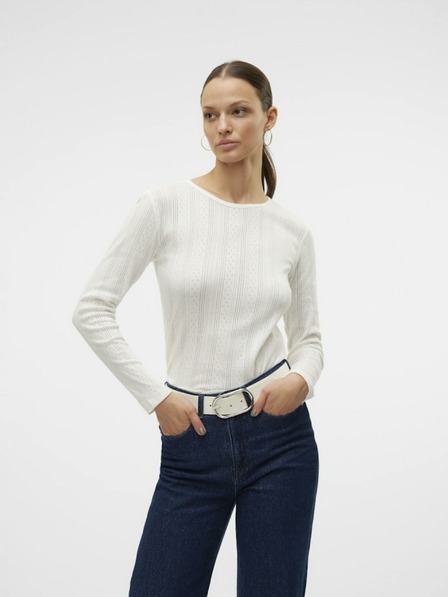 Vero Moda Weißes Damen-T-Shirt Vero Moda Lisa