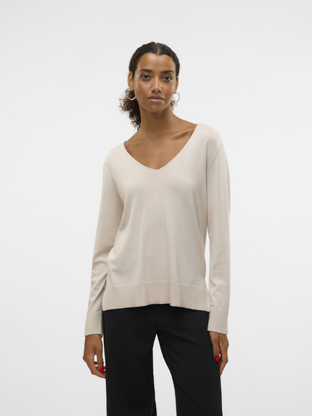 Vero Moda Beiger Damenpullover Vero Moda Silje