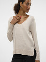 Vero Moda Beiger Damenpullover Vero Moda Silje