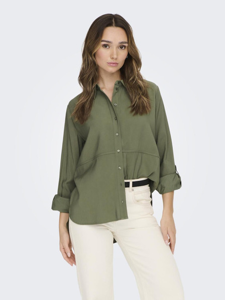 Jacqueline de Yong Khaki Damenhemd JDY Olli