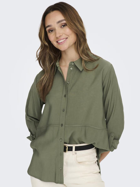 Jacqueline de Yong Khaki Damenhemd JDY Olli