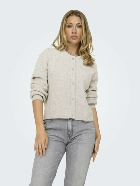 Jacqueline de Yong Cremefarbene Damen Strickjacke JDY Lumi