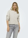 Jacqueline de Yong Cremefarbene Damen Strickjacke JDY Lumi