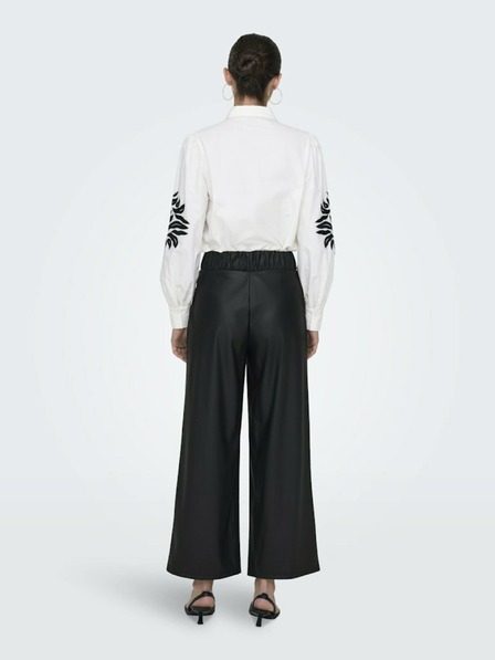 Jacqueline de Yong Schwarze Damen Lederhosen JDY Soya