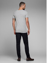 Jack & Jones Hellgrau gestreiftes Jack & Jones Basic-T-Shirt