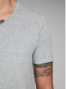 Jack & Jones Hellgrau gestreiftes Jack & Jones Basic-T-Shirt