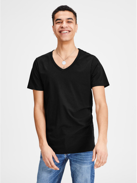 Jack & Jones Schwarzes Basic-T-Shirt Jack & Jones Basic