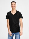 Jack & Jones Schwarzes Basic-T-Shirt Jack & Jones Basic