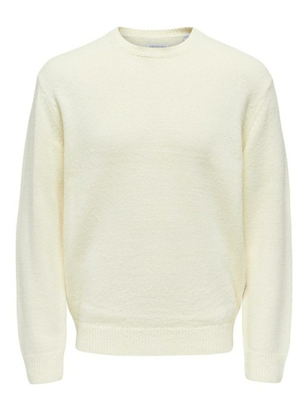 ONLY & SONS Cremefarbener Herren ONLY & SONS Anthony-Pullover