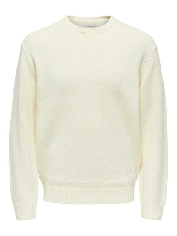 ONLY & SONS Cremefarbener Herren ONLY & SONS Anthony-Pullover