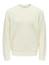 ONLY & SONS Cremefarbener Herren ONLY & SONS Anthony-Pullover