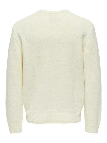 ONLY & SONS Cremefarbener Herren ONLY & SONS Anthony-Pullover